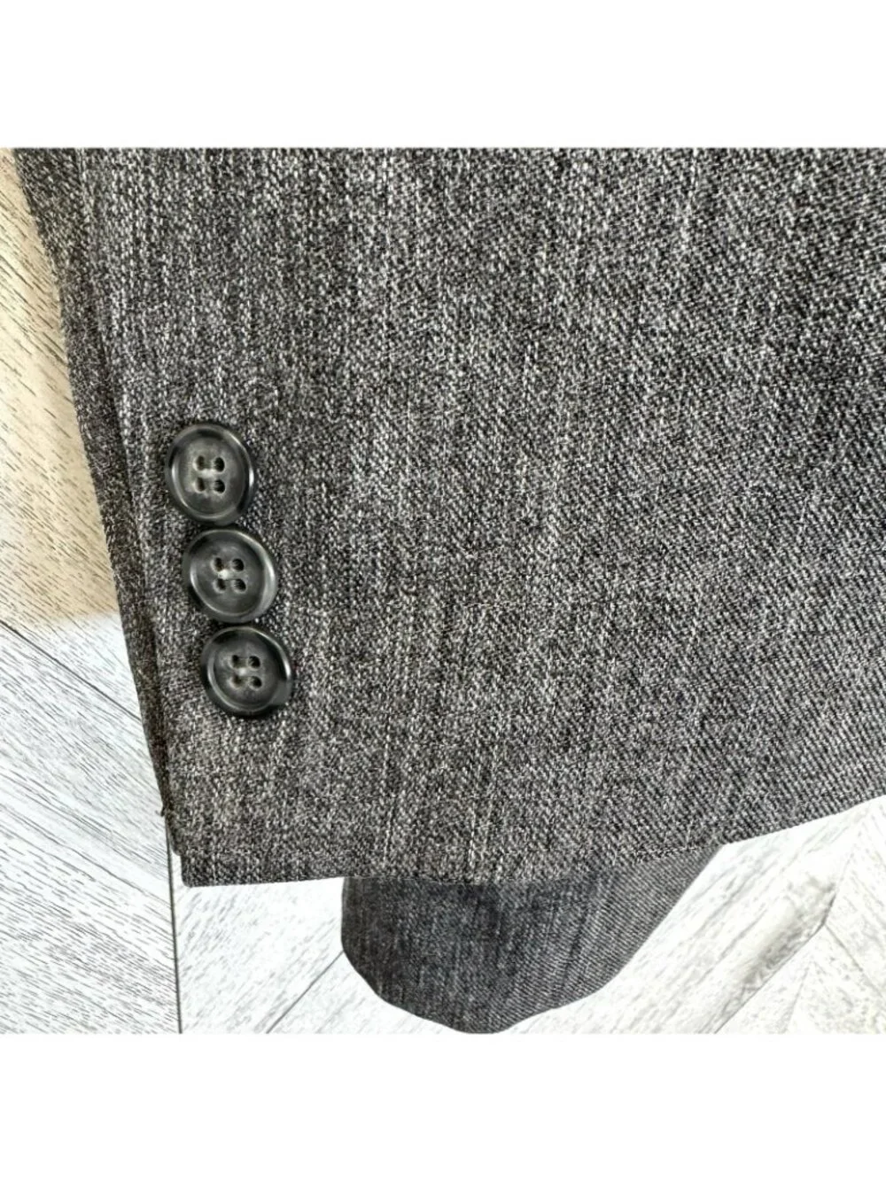 Circle S Western Yoke Blazer Mens Size 48R Gray Black Cowboy Ranch Rodeo Jacket